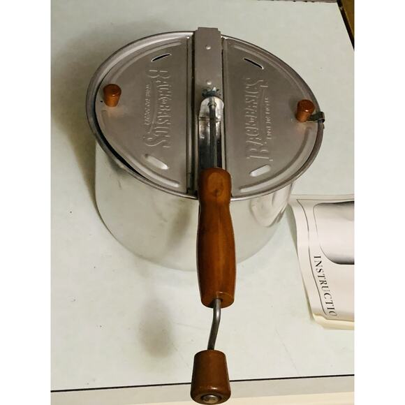 Back To Basics 2003 Aluminum Stove Top Popper See Photos - Picture 2 of 8